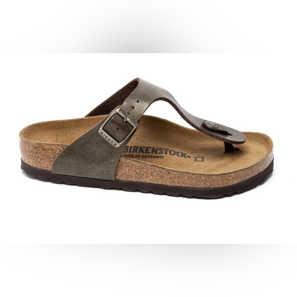 Birkenstock Gizeh Metallic Brown Sandals - Picture 1 of 4